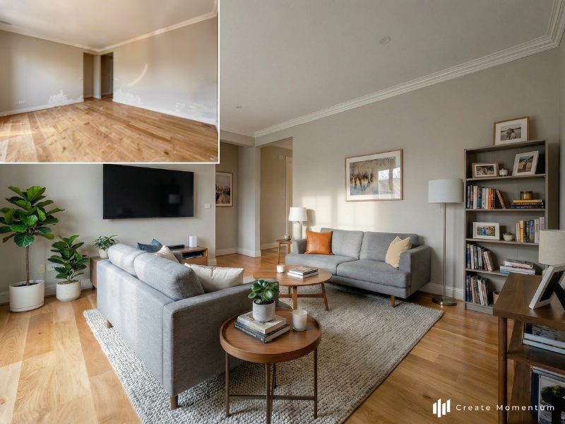 wohnzimmer homestagingv
