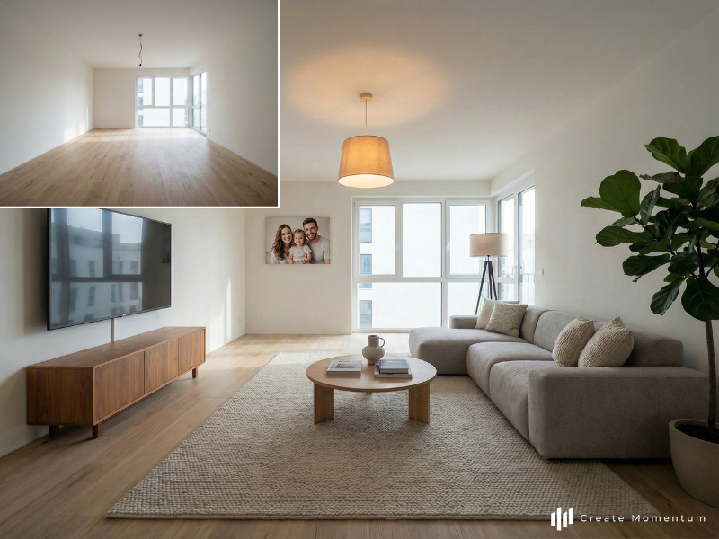 wohnzimmer staging vergleich